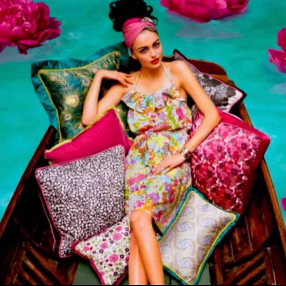 Liberty of London Vibrant Floral Halter Dress